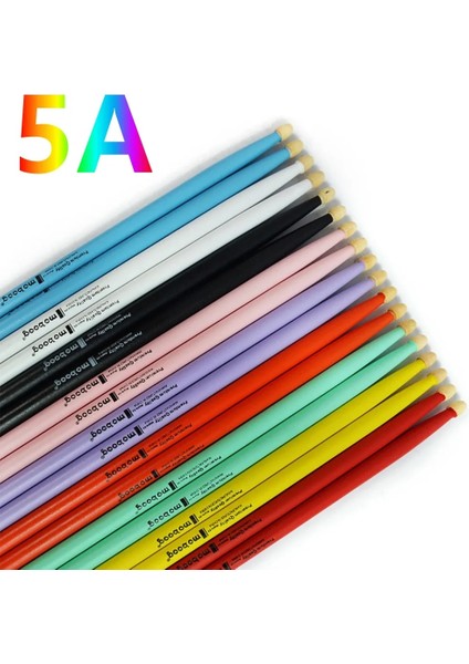 Mavi Stil 1 Çift 5A Davul Çubukları Çok Renkli Akçaağaç Ahşap Drumsticks Enstrüman Drumsticks Perküsyon Aksesuarları (Yurt Dışından) fiyatları