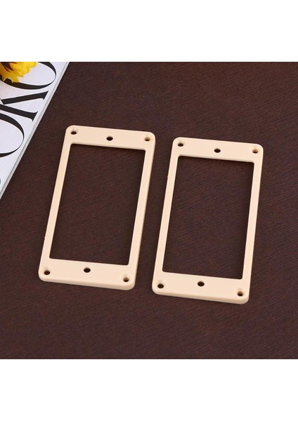 Sarı Stil Elektro Gitar Parçaları Aksesuarları Gitar Kavisli Için Lastik Gitar Humbucker Pikap Montaj Halka Çerçeveleri (Yurt Dışından) fırsatları