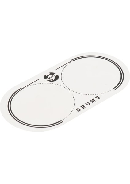 Beyaz Stil Eq Çift Pedal Yama Bas Davul Yama Davul Parçaları Için Davul Başlığı Kick Pad Koruyucu Perküsyon Enstrümanı Aksesuarları 12.8x6.5cm (Yurt Dışından)
