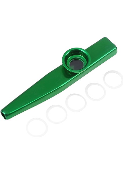 Yeşil Stil Gitar Enstrüman Müzik Severler Enstrüman 12CM Için Hafif Kazoo Alüminyum Alaşımlı Metal (Yurt Dışından)