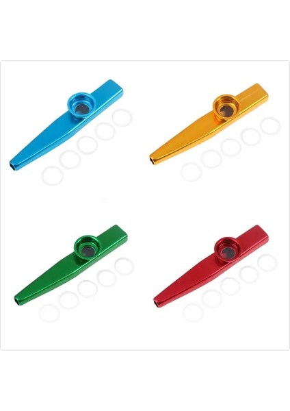 Yeşil Stil Gitar Enstrüman Müzik Severler Enstrüman 12CM Için Hafif Kazoo Alüminyum Alaşımlı Metal (Yurt Dışından) indirimleri