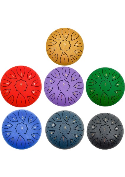 Turuncu Tarzı Mini Davul 11 ​​ayar Tong Davul Perküsyon Enstrüman Çelik Dil Davul Ith Çanta Drumsticks Sticker Acemi Için (Yurt Dışından) fiyatları