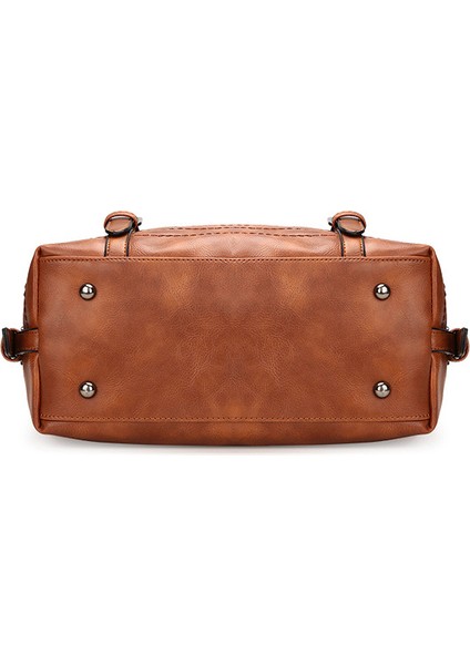 Kadın Deri Moda Bayan Haberci Çanta Omuz Çantası Tote Satchel Çanta Kahverengi (Yurt Dışından) fırsatları