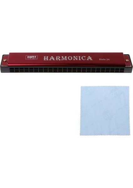Kırmızı Stil Ootdty Profesyonel 24 Delik Mızıka Yeni Başlayanlar Için C Ağız Metal Organının Anahtarı Ağız Mızıkası (Yurt Dışından)