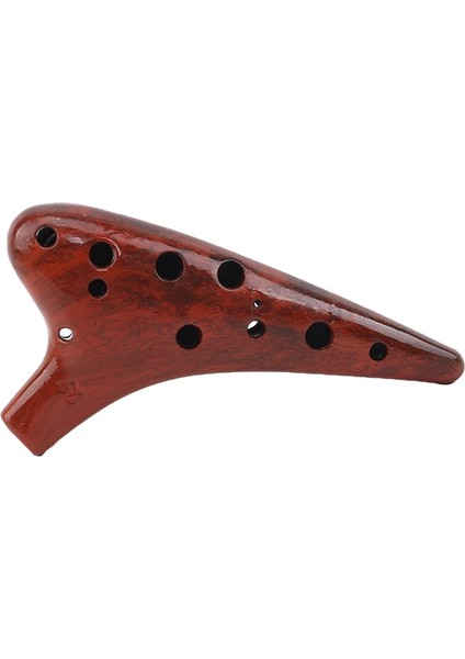 Kırmızı Stil 12 Delik Reçine Plastik Ocarina Flüt Füme Yanık Denizaltı Tarzı Yeni Başlayanlar Için Muore ile Müzik Enstrümanı (Yurt Dışından)