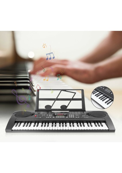 Electroano Klavye Dijital Organ Mikrofonlu Tam Boyutlu Tuşlar Eğitici Oyuncaklar Çocuklar Için Hediyeler Abd Plug (Yurt Dışından)