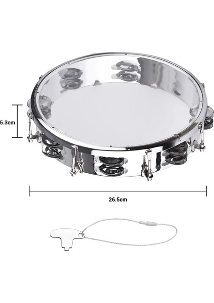 8 Inç Kırmızı Stil Çift Sıra Jingles Vurmalı Enstrümanlı Tef Handbell El Davul (Yurt Dışından) fırsatları