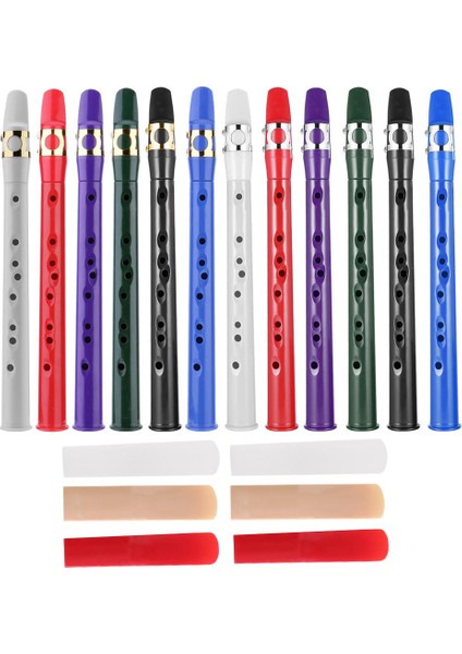 Altın Tarzı Alto Ağızlık + 2 Sazlık Nefesli Çalgılar Doğru Ton Çocuk Müzik Öğrenme Sax Ekipmanları ile Abs Mini Cep Bb Saksafon (Yurt Dışından) fiyatları