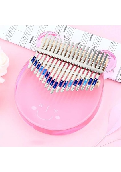 Pembe Ayı Stili 17 Tuşları Akrilik Kalimba Taşıma Çantası ile Başparmak Piyano Kristal Parmak Piyano Çocuklar Yetişkinler Yeni Başlayanlar Için Sevimli Müzik Aleti (Yurt Dışından) indirimleri