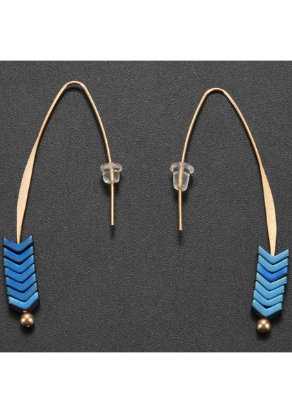 Popüler Çinko Alaşımı Geometrik Küpe Takı Bohem Retro Küpeler/uzun Paragraf Kolye Küpe Mavi (Yurt Dışından) fırsatları