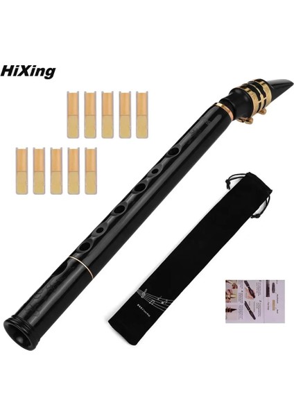 Siyah Saks Takım 1 Stil Mini Taşınabilir Saksafon Siyah Saksafon Seti Cep Saksafon Sax Sazlıklı Küçük Saksafon Taşıma Çantası Diş Macunları Yeni Başlayanlar Için (Yurt Dışından) modelleri