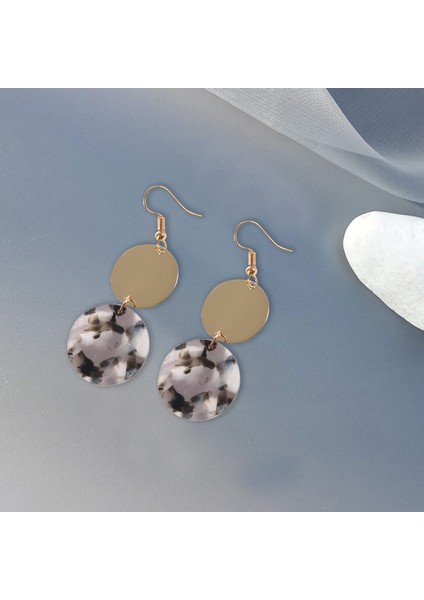 Kristal Küpeler Takı Metal Payetler Akrilik Dikiş Çiviler Moda Aksesuarları, Altın ve Siyah Mavi (Yurt Dışından) fiyatları