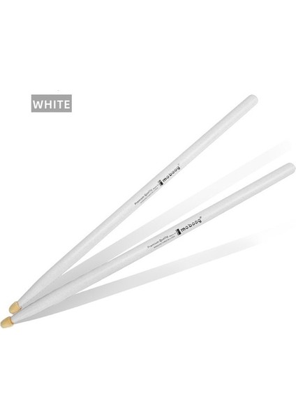 Beyaz Stil 1 Çift 5A Davul Çubukları Çok Renkli Akçaağaç Ahşap Drumsticks Enstrüman Drumsticks Perküsyon Aksesuarları (Yurt Dışından)