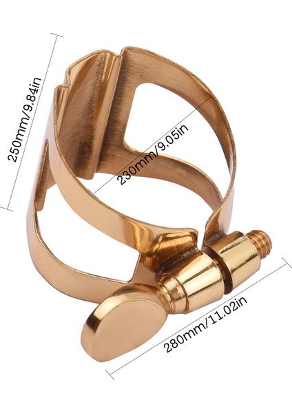 Soprano Tarzı Muslady Single Screw Adjustment Altotenorsoprano Saxophone Mouthpiece Ligature Compact Durable Ligature For Soprano Saxophone (Yurt Dışından)