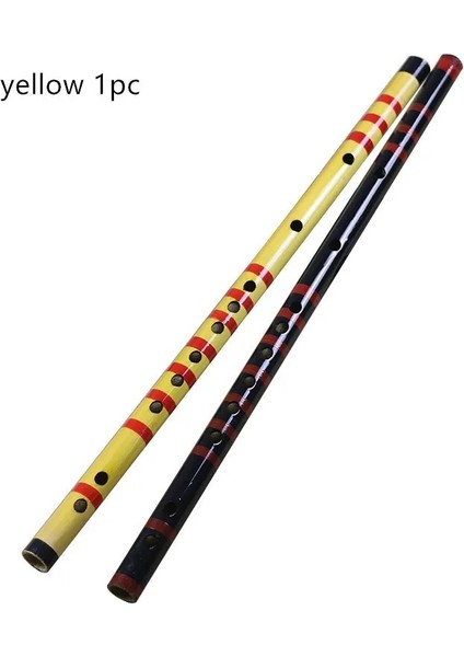 Sarı Stil M Bambu Flüt Müzik Aleti Başlangıç ​​seviyesinde Uygulama Geleneksel Profesyonel Amatörler Nefesli Çalgılar (Yurt Dışından)