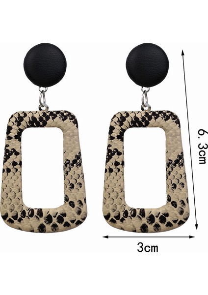 Büyük Boy Punk Vintage Damla Küpe Kadınlar Için Geometrik Bildirimi Küpe Yılan Derisi Kolye Küpe Moda Parti Takı Küpe Siyah (Yurt Dışından) fiyatları