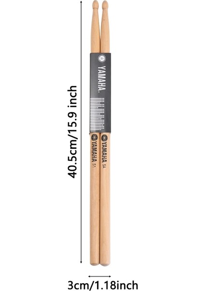 Ahşap Renk Stili 1 Çift 5A Naylon Profesyonel Davul Yetişkinler Için Çocuklar Için Hafif Plastik Davul Kaymaz Saplı Vurmalı Aksesuarlar (Yurt Dışından)