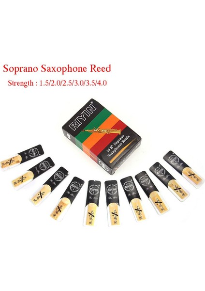 Sertlik 2.0 Stili Soprano Sax Reed Nefesli Enstrüman Müzik Erişimi Için Mukavemetli Aksafon Kamış Seti Bb Ton (Yurt Dışından) fiyatları