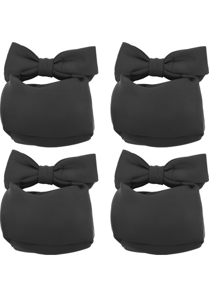 4x Tasarımcı Kadın Çanta Yay Günü Manşonlar Çanta Bayanlar Akşam Parti Manşonlar Siyah Çanta Omuz Çantası (Siyah) (Yurt Dışından)