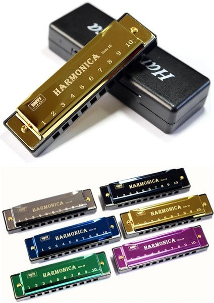 Siyah Stil 10 Delikli Mızıka C Tonlu Diyatonik Arp Blues Caz Grubu Ağız Organ Arp Erken Eğitim Bebek Müziği Anlamı Eğitimi (Yurt Dışından) modelleri