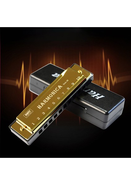 Siyah Stil Titanyum Bakır Çekirdek Mızıka C Tuşu 10 Delik 20 Ton Blues Ağız Organı Mondharmonica Armonica Acemi Müzik Aletleri (Yurt Dışından) fiyatları