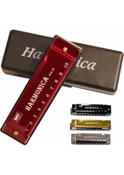 Siyah Stil Titanyum Bakır Çekirdek Mızıka C Tuşu 10 Delik 20 Ton Blues Ağız Organı Mondharmonica Armonica Acemi Müzik Aletleri (Yurt Dışından) modelleri