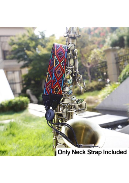 C Stili Saksafon Boyun Bandı Gökkuşağı Örgülü Desen Ped Bariton Soprano Alto Saksafon Boyun Askısı Enstrüman Için Yaylı Kancalı (Yurt Dışından) modelleri