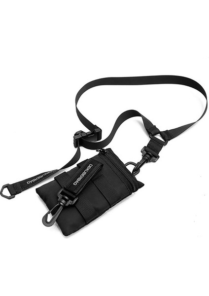 Tek Omuz Çantası Erkekler Mini Hip Hop Tarzı Cep Telefonu Rahat Kadınlar Için Crossbody Çanta Kılıfı Seyahat Çanta Büyük (Yurt Dışından)