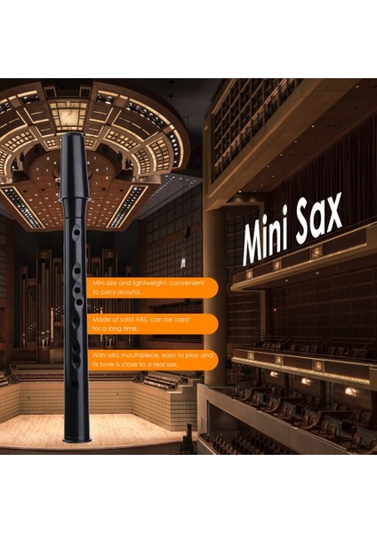 Siyah Stil Alto Ağızlık ile 8 Delikli Mini Cep Saksafon Yeni Başlayan Nefesli Enstrüman Için Ligatür Kamış Temizleme Bezi (Yurt Dışından) modelleri