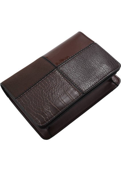 Omuz Çantası Retro Basit Çanta Çanta Çapraz Paket Küçük Kare Çanta Kahverengi (Yurt Dışından)