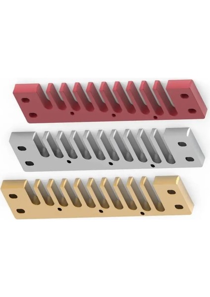 Kırmızı Stil Hohner Marine Band Crossover ve Deluxe Için 3 Renk Alüminyum Alaşım 10 Delik Tarak Armonika Parçası (Yurt Dışından) fırsatları