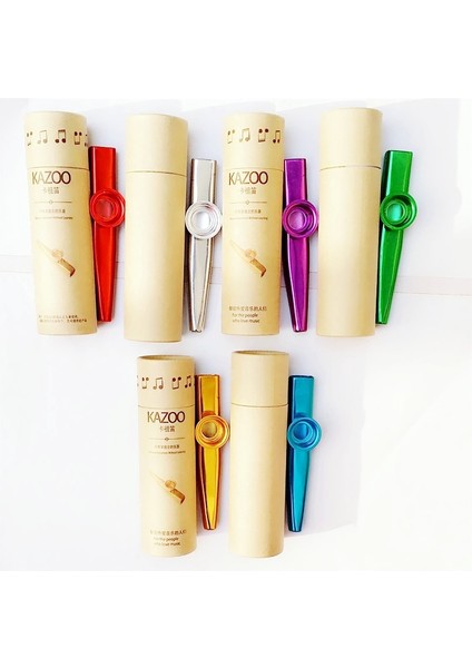 Kırmızı Stil Kutu Müzik Aletleri ile Sıcak Metal Kazoos Flüt Diyafram Ağız Kazoo Flüt Gitar Müzik Yeni Başlayanlar Çocuklar Yetişkin Parti Hediyeleri (Yurt Dışından) indirimleri