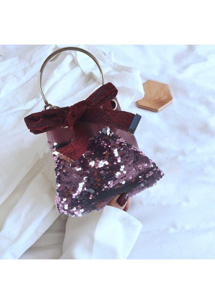 Kadın Crossbody Çanta Yaz Vahşi Askılı Çanta Moda Zincir Omuzdan Askili Çanta Payetler Okyanus Pu Deri Eğlence Mini Kova Çanta Kırmızı (Yurt Dışından) fiyatları