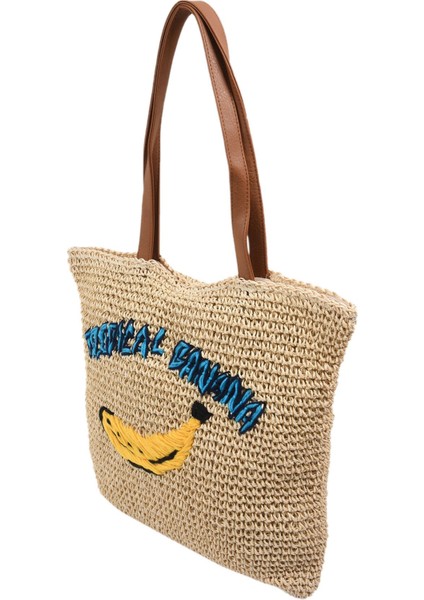 Sıcak El Yapımı Plaj Çantası Bohemian Yaz Hasır Çanta Rattan Seyahat Kadın Omuz Çantaları (Yurt Dışından) fiyatları