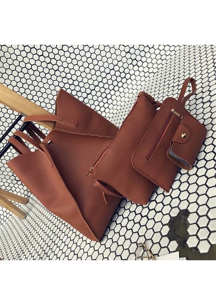 Kadın Çanta Bayan Omuz Çantaları Tote Çanta Messenger Satchel Deri (Kahverengi) (Yurt Dışından) fiyatları