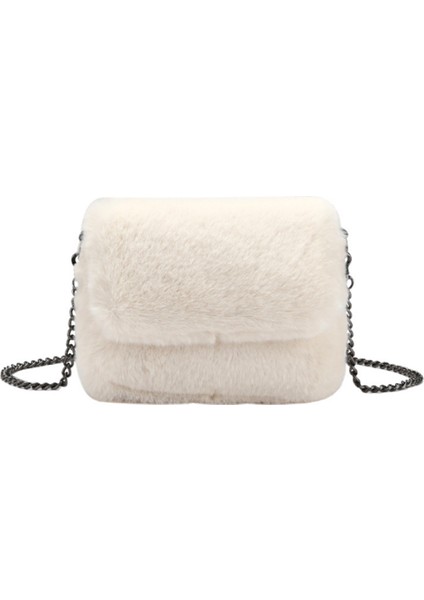 Küçük Çanta Kadın Yeni Moda Popüler Tüm Maç Omuz Çantası Batı Tarzı Kız Crossbody Kılıfı (Beyaz) (Yurt Dışından)