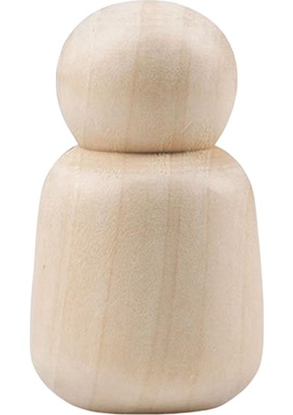 Ahşap Mandal Bebekler Bitmemiş Insanlar Dıy Craft Için Boş Peg Doll Şekilleri 68MM x 40MM (Yurt Dışından)
