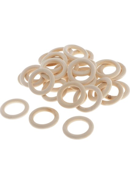 40/20 Ahşğa Ahşı Dıy Takı Yapımı Bilezik 40MM 40 (Yurt Dışından)