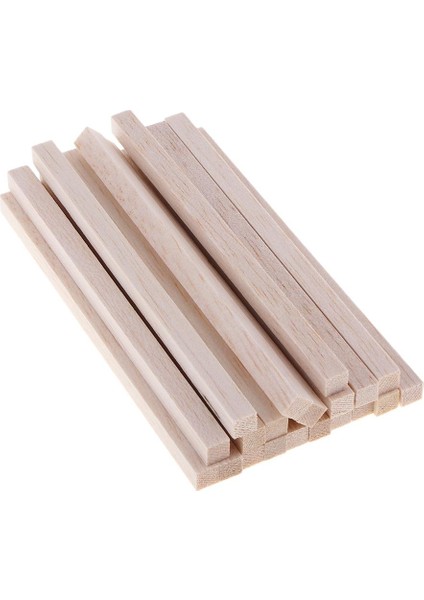 Dıy Craft Için Doğal Bitmemiş Kare Balsa Çubuk Bloğ 150MM (Yurt Dışından)