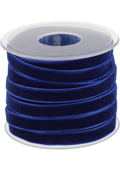 Açıığı El Sanatları Mavisi Için 20 Yard 10MM Geniş Kadife Kurdele Rulosu (Yurt Dışından)