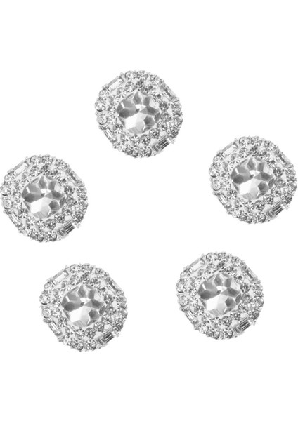 5x Vintage Diamante Rhinestone Yuvarlak I Düğ Ş El Sanatları 23MM (Yurt Dışından)