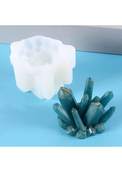Reçine Kristal Kalıp Epoksi Döküm El Sanatları Yapımı .5x5.5x5.5cm (Yurt Dışından)