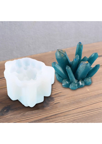 Reçine Kristal Kalıp Epoksi Döküm El Sanatları Yapımı .5x5.5x5.5cm (Yurt Dışından)