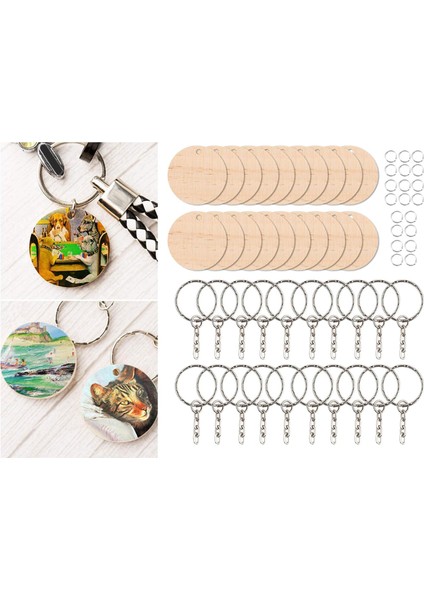 Ahşap Ik Iklar Charm Dıy Iı Yapımı 20 (Yurt Dışından)