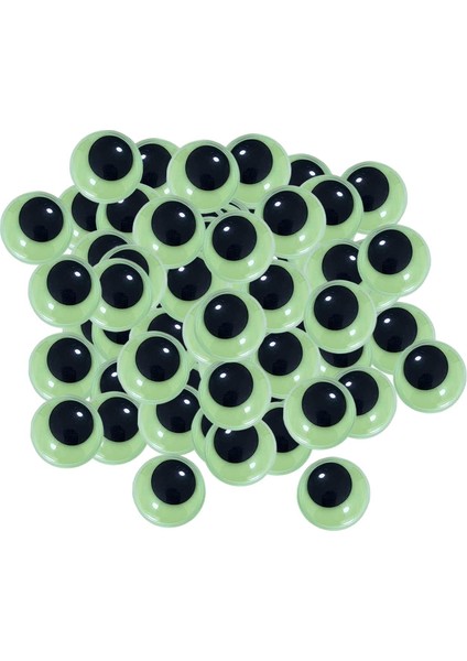 Karanlıkta Parlayan Gözler Hareketli Gözler Aydınlık Etiket Üzerine Yapıştır Pörtlek Gözler Wiggly 15MM 50 Adet (Yurt Dışından)