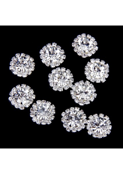 10 Kristal Düğme Flatback Düğmesi Dıy Takı Yapımı Hediye Zanaat Dekor 15MM (Yurt Dışından) fırsatları