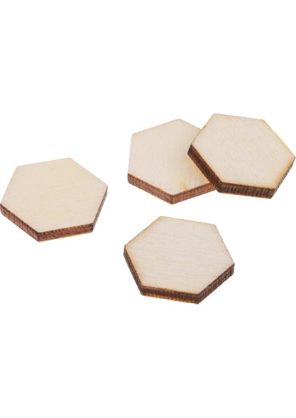 54'lü Altıgen Doğal Ahşap El Sanatları Paketi (Yurt Dışından) modelleri