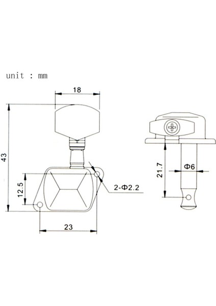 6r Tuning Peg Kafaları Elektro Müzik Aleti (Yurt Dışından)