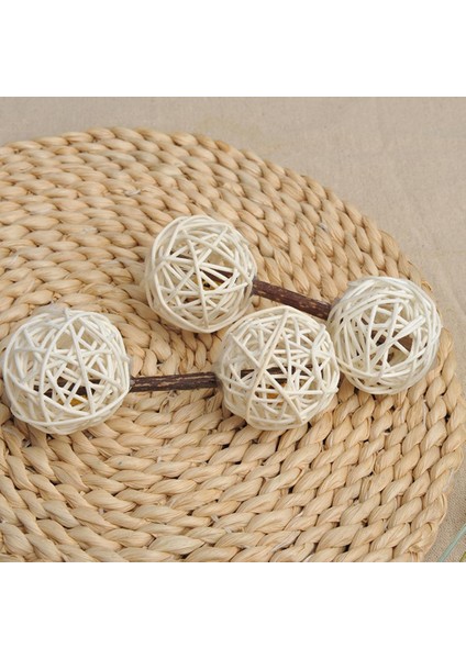10 Rattan Kamışı Hası Dal Küreler 5cm Doğ I (Yurt Dışından)