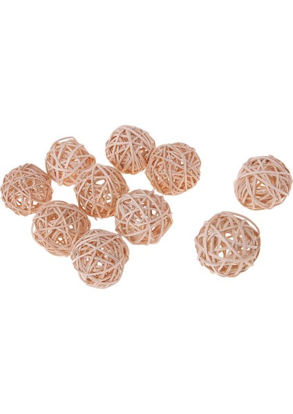 10 Rattan Kamışı Hası Dal Küreler 5cm Doğ I (Yurt Dışından)